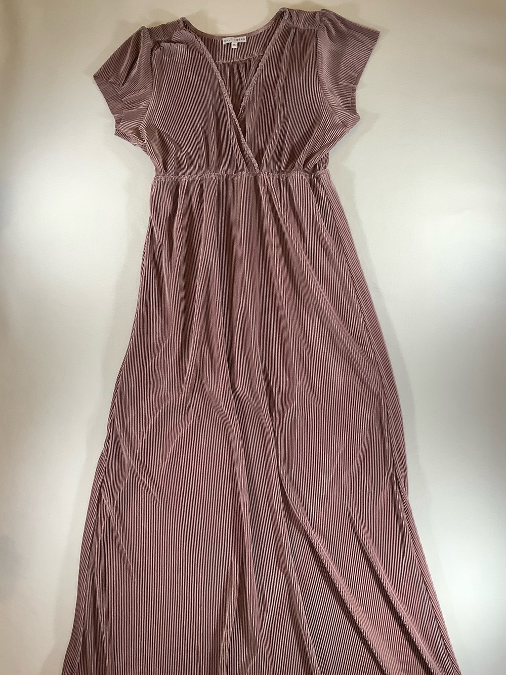 Baltic Born Dusty Rose Pleated Maxi Dress